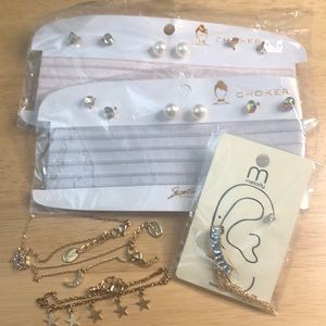 Jewelry Chokers Bracelets and Ear Cuff